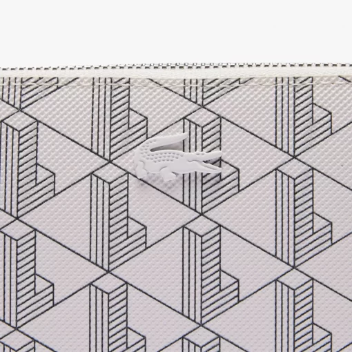 Lacoste Wallets & Small Leather Goods-Daily Lifestyle Women'S Monogram Print Zip Wallet