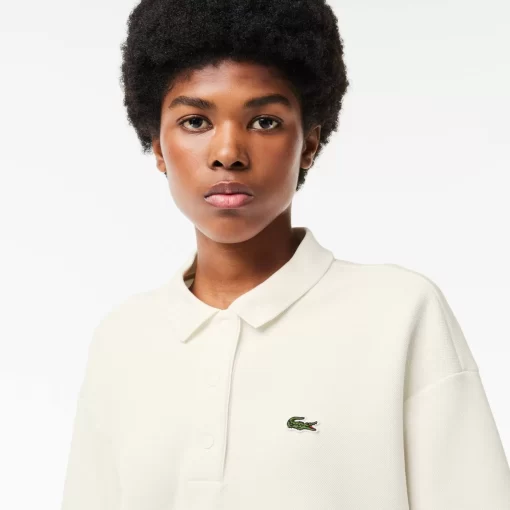 Lacoste Polo Shirts-Double Sided Cotton Pique Oversized Polo Shirt