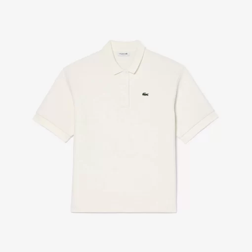 Lacoste Polo Shirts-Double Sided Cotton Pique Oversized Polo Shirt