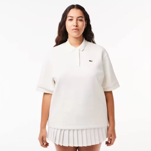 Lacoste Polo Shirts-Double Sided Cotton Pique Oversized Polo Shirt