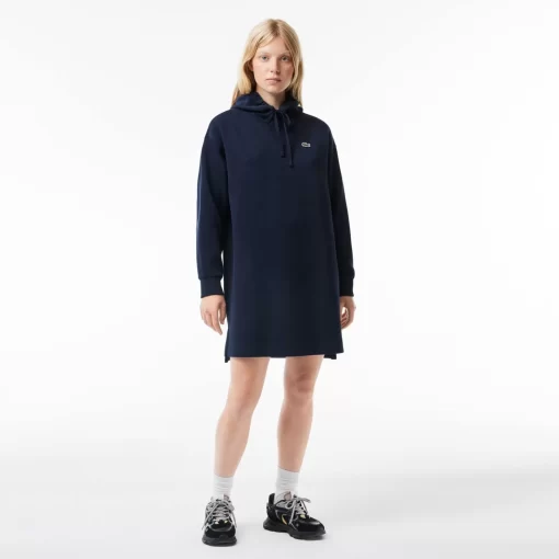 Lacoste Dresses & Skirts-Double Sided Pique Hoodie Dress