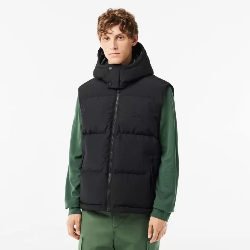 Lacoste Jackets & Coats-Down Gilet With Quilted Crocodile