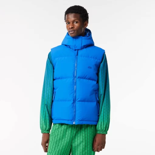 Lacoste Jackets & Coats-Down Gilet With Quilted Crocodile