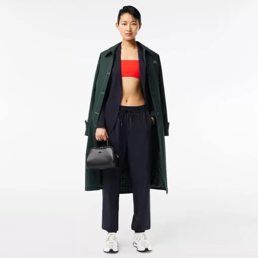 Lacoste Trousers & Shorts-Draped Wool Trousers