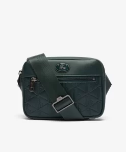 Lacoste Vertical Bags-Embossed Monogram Shoulder Bag