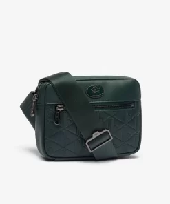 Lacoste Vertical Bags-Embossed Monogram Shoulder Bag