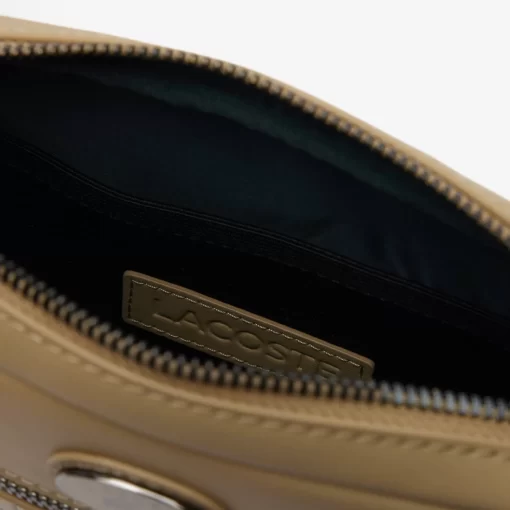 Lacoste Vertical Bags-Embossed Monogram Shoulder Bag