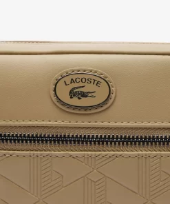 Lacoste Vertical Bags-Embossed Monogram Shoulder Bag