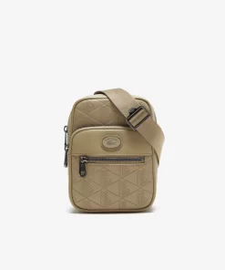 Lacoste Vertical Bags-Embossed Monogram Small Crossover Bag