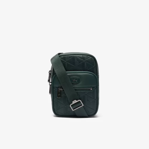 Lacoste Bags-Embossed Monogram Small Crossover Bag