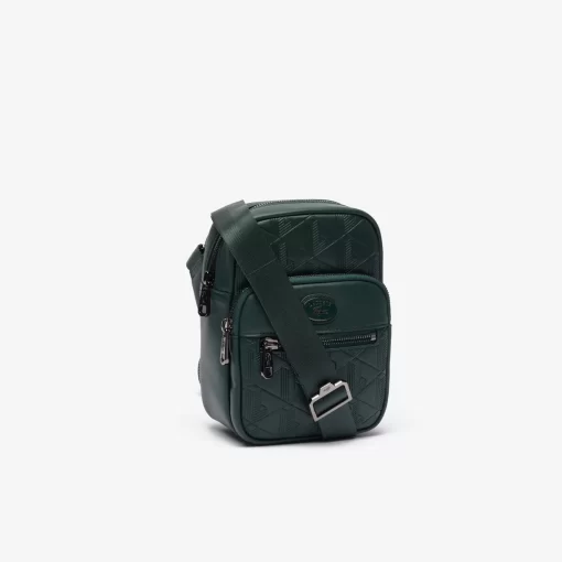 Lacoste Bags-Embossed Monogram Small Crossover Bag