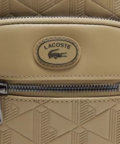 Lacoste Vertical Bags-Embossed Monogram Small Crossover Bag