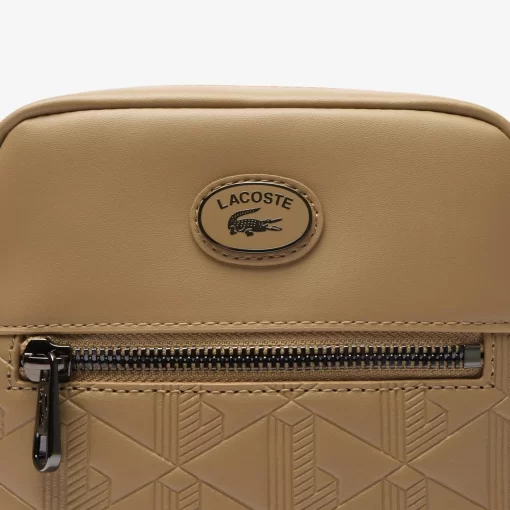 Lacoste Vertical Bags-Embossed Monogram Vertical Satchel