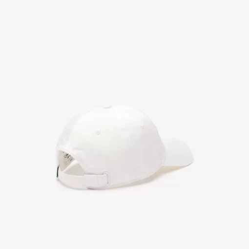 Lacoste Caps & Hats-Embroidered Cotton Twill Cap