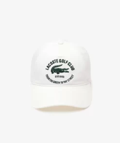 Lacoste Caps & Hats-Embroidered Cotton Twill Cap