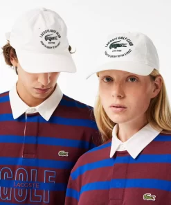 Lacoste Caps & Hats-Embroidered Cotton Twill Cap