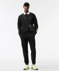 Lacoste Sweatshirts-Embroidered Double Sided Cotton Jogger Sweatshirt