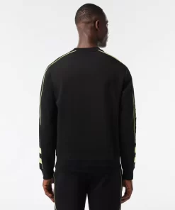 Lacoste Sweatshirts-Embroidered Double Sided Cotton Jogger Sweatshirt