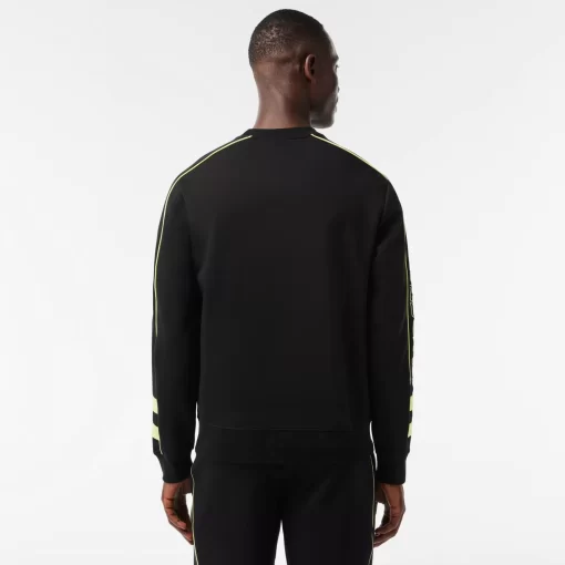 Lacoste Sweatshirts-Embroidered Double Sided Cotton Jogger Sweatshirt