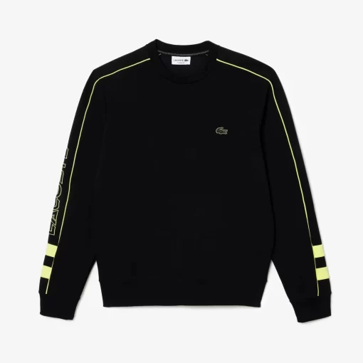 Lacoste Sweatshirts-Embroidered Double Sided Cotton Jogger Sweatshirt