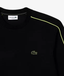 Lacoste Sweatshirts-Embroidered Double Sided Cotton Jogger Sweatshirt