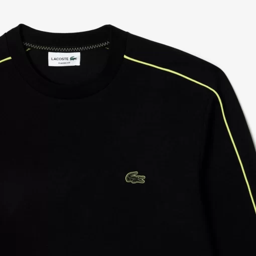 Lacoste Sweatshirts-Embroidered Double Sided Cotton Jogger Sweatshirt