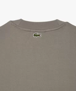 Lacoste T-Shirts-Embroidered Loose Fit Cotton T-Shirt