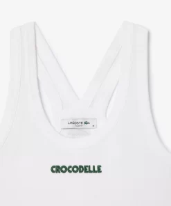 Lacoste T-Shirts-Embroidered Pique Tank Top