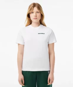 Lacoste T-Shirts-Embroidery Detail Jersey T-Shirt