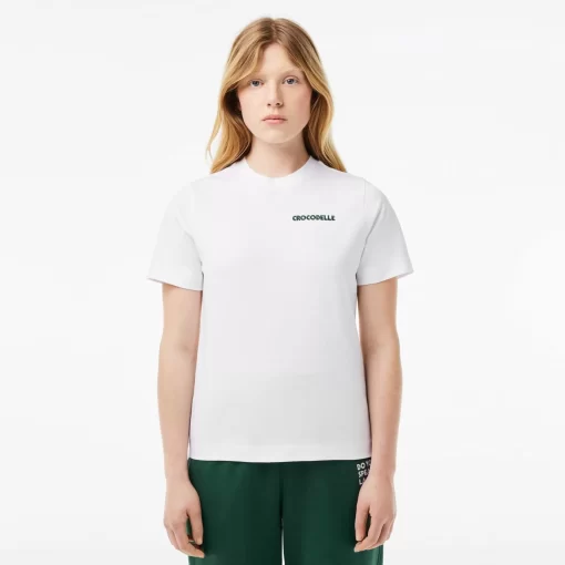 Lacoste T-Shirts-Embroidery Detail Jersey T-Shirt