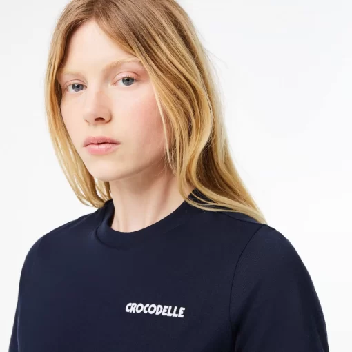 Lacoste T-Shirts-Embroidery Detail Jersey T-Shirt