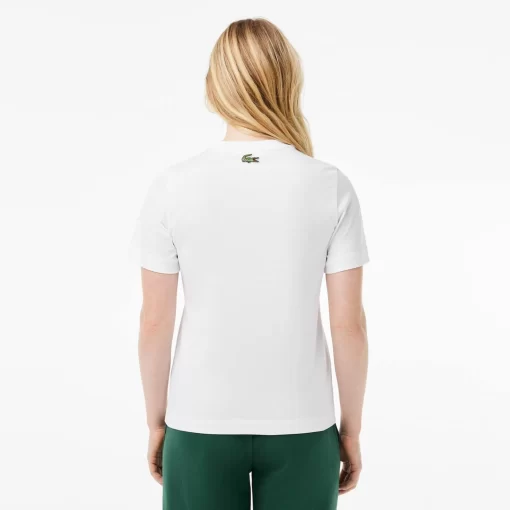 Lacoste T-Shirts-Embroidery Detail Jersey T-Shirt