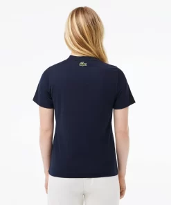 Lacoste T-Shirts-Embroidery Detail Jersey T-Shirt