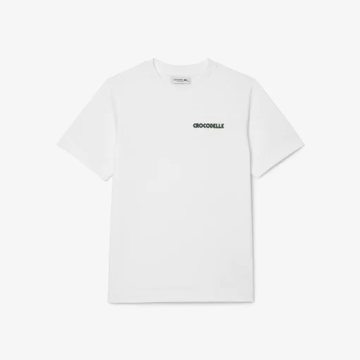 Lacoste T-Shirts-Embroidery Detail Jersey T-Shirt