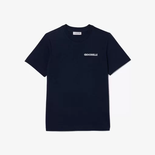 Lacoste T-Shirts-Embroidery Detail Jersey T-Shirt