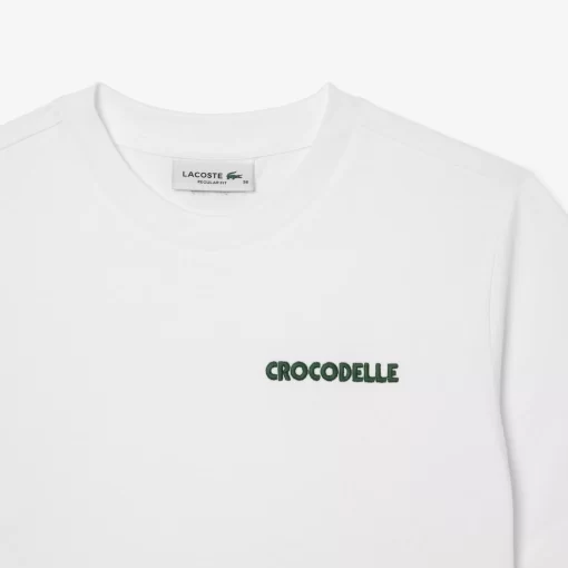 Lacoste T-Shirts-Embroidery Detail Jersey T-Shirt