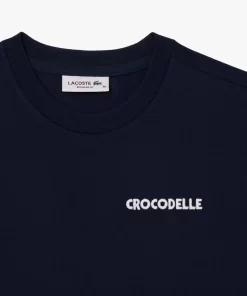 Lacoste T-Shirts-Embroidery Detail Jersey T-Shirt