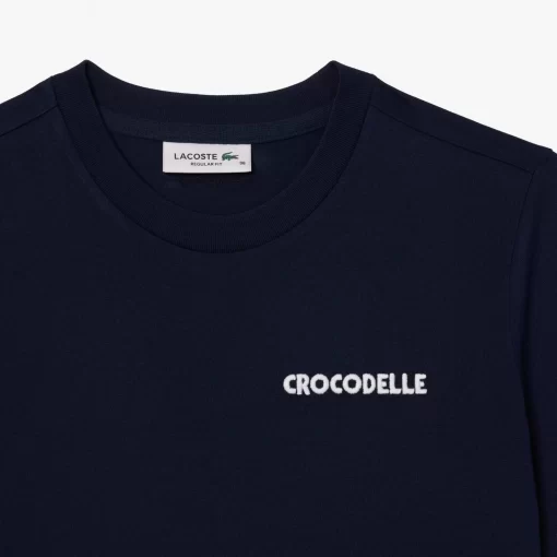 Lacoste T-Shirts-Embroidery Detail Jersey T-Shirt