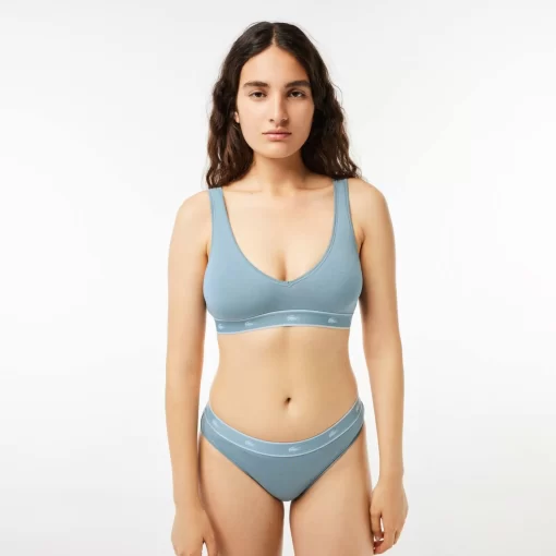 Lacoste Underwear & Loungewear-Essential V Neck Bralette