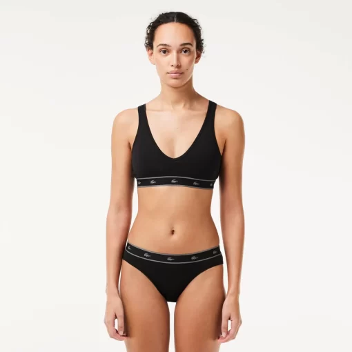 Lacoste Underwear & Loungewear-Essential V Neck Bralette