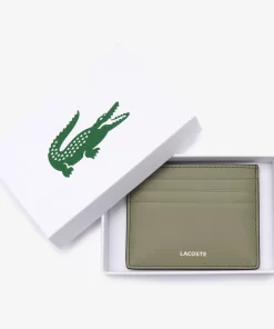 Lacoste Wallets & Small Leather Goods-Fg Contrast Branding Leather Card Holder