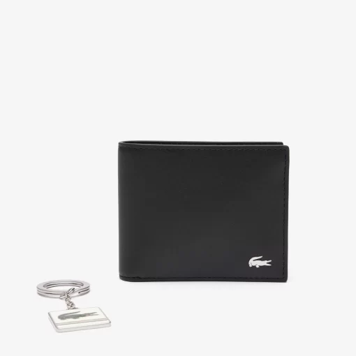 Lacoste Wallets & Small Leather Goods-Fg Wallet And Key Chain Gift Set