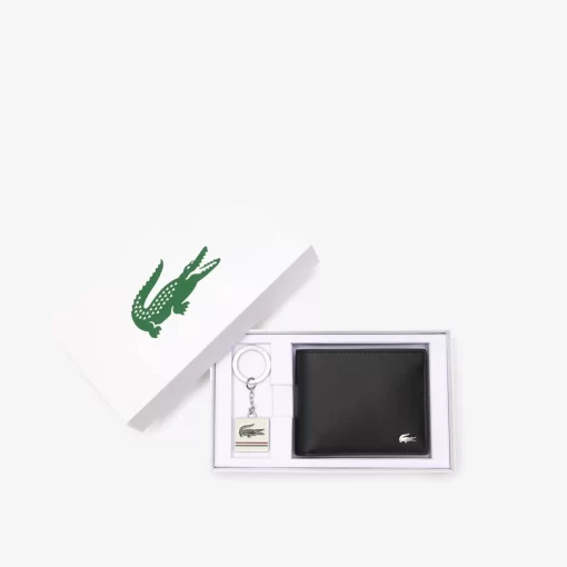 Lacoste Wallets & Small Leather Goods-Fg Wallet And Key Chain Gift Set