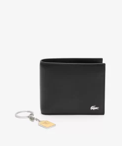 Lacoste Wallets & Small Leather Goods-Fg Wallet And Polo Key Chain Gift Set