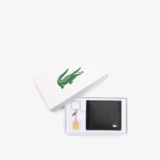 Lacoste Wallets & Small Leather Goods-Fg Wallet And Polo Key Chain Gift Set