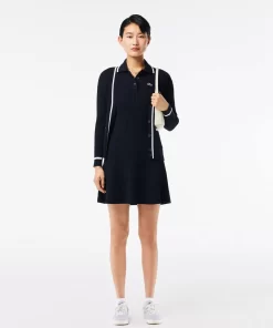 Lacoste Dresses & Skirts-Flared Seamless 3D Flat Ribbed Polo Dress