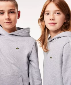 Lacoste Girl Clothing-Fleece Cotton Hoodie