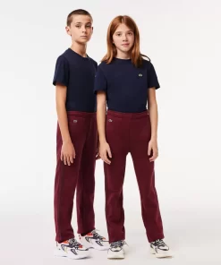 Lacoste Girl Clothing-Fleece Cotton Track Pants