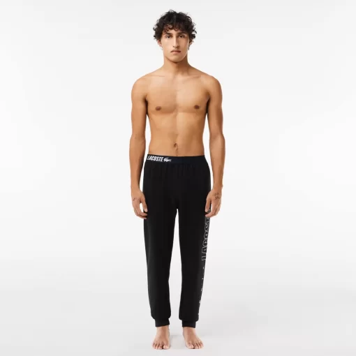 Lacoste Underwear & Lounge Wear-Fleecy Logo Lounge Pants