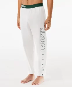 Lacoste Underwear & Lounge Wear-Fleecy Logo Lounge Pants